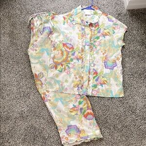 Kiyomi Floral Pajama Set